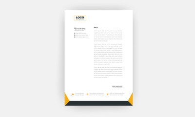 Simple Creative Letterhead Template Design