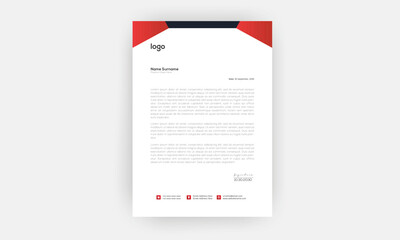 Simple Creative Letterhead Template Design