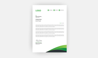 Simple Creative Letterhead Template Design