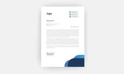 Simple Creative Letterhead Template Design
