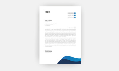 Simple Creative Letterhead Template Design