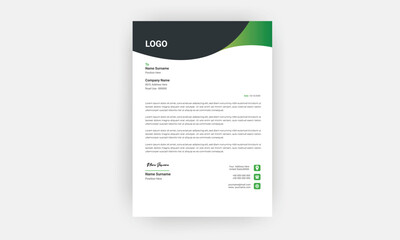 Simple Creative Letterhead Template Design