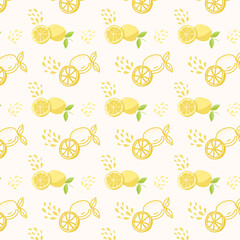 A visually appealing design of lemon pattern 