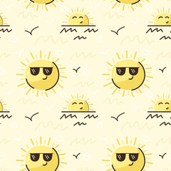 Creatively designed vector of sun pattern 