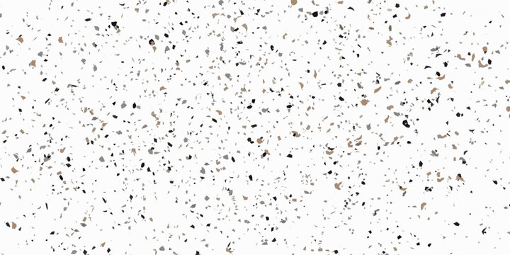 Terrazzo pattern floor tile. Grunge style texture effect. Stock royalty free vector illustration