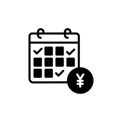 Business Schedule icon in vector. Logotype