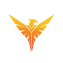 Charming Illustration phoenix, bird illustrations for icons or logos