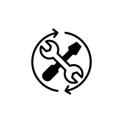 Service icon in vector. Logotype