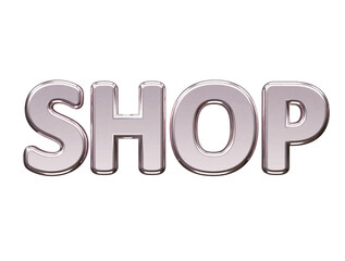 Shop text effect vector illustration 