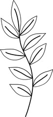 Fototapeta premium simplicity floral freehand drawing.