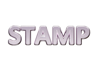 Stamp text effect vector illustration