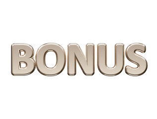 Bonus text effect vector illustration