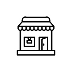 Shop Open icon in vector. Logotype