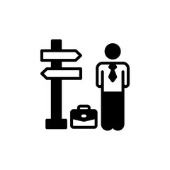 Business Direction icon in vector. Logotype