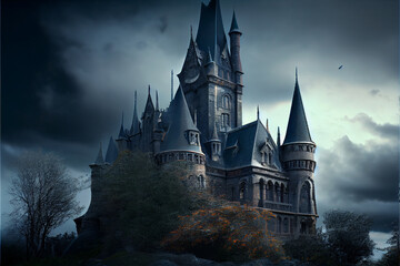 Gothic castle ai art