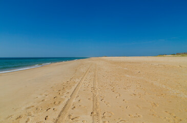 Fototapeta na wymiar Beautiful beach in Algarve
