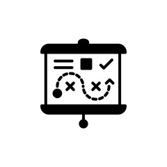 Presenting Tactics icon in vector. Logotype