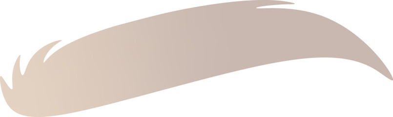 Well-groomed silver eyebrow flat icon