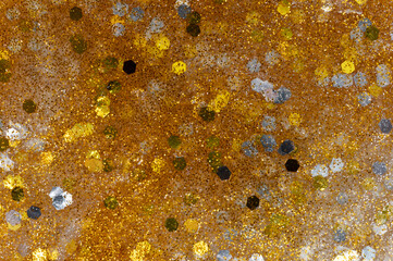 Gold color glitter texture background