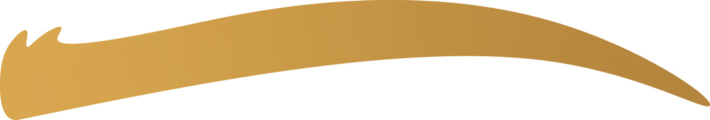 Thin blonde curved eyebrow flat icon