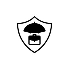 Business Protection icon in vector. Logotype