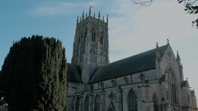 Church of England. Parish church in English countryside. Christian worship. 