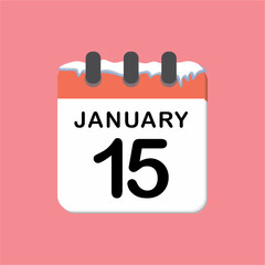 Snowy sunday calendary