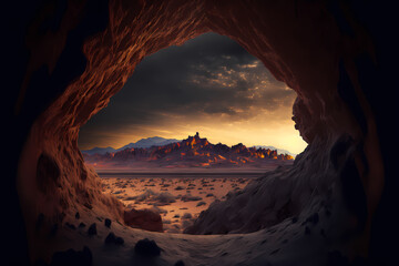 Cave in the desert