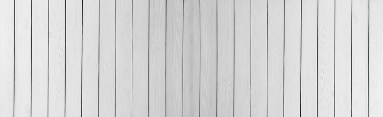 Obraz premium Texture of white wooden surface as background. Banner design