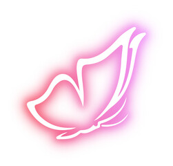 Collection of butterfly neon