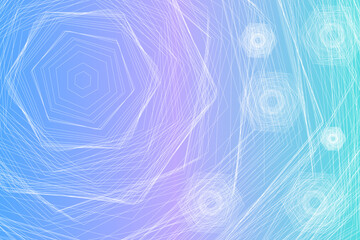Gradient background with abstract polygons, repeating figures. Vector pattern