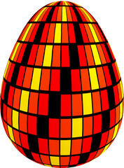 abstract pattern Easter egg