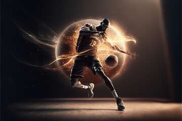 Fototapeta premium A beautiful Basketball publicity