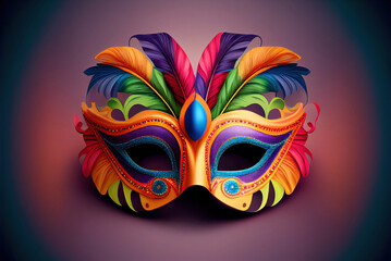 venetian carnival mask, generative ai