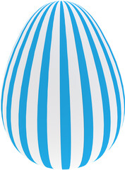 3D blue pattern Easter egg