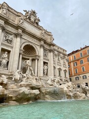 Fototapeta na wymiar Fontaine de Trevis - Rome Italie 
