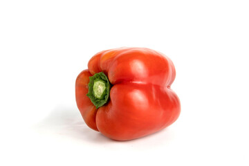 Red pepper isolated on white.