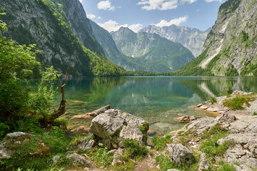 Obersee-Nationalpark Berchtesgaden, Bayern, Deutschland