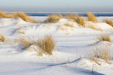 Winterlicher Strand auf Sylt, Deutschland
