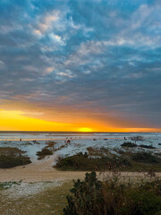 sunset on the beach