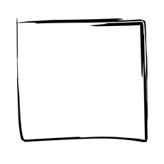 abstract hand drawn rectangle frame