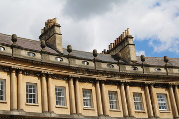 Fototapeta na wymiar Royal Crescent in Bath, England Great Britain