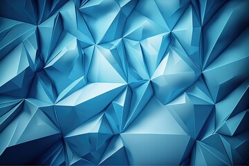 Geometric blue ice texture background