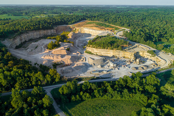 Aerial View of Southern Indiana Quarry 