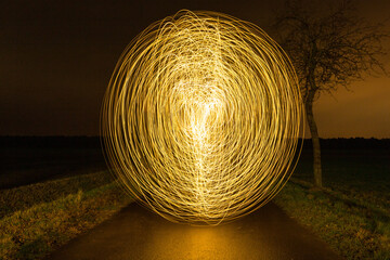 Lichtmalerei, echtes Foto