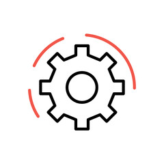 Working framework line icon, concept sign, outline vector illustration, linear symbol.