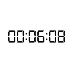 Digital clock icon vector design illustration.