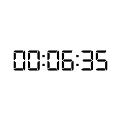Digital clock icon vector design illustration.