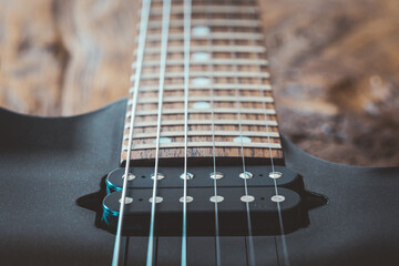 Nahaufnahme einer Gitarre