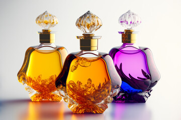 Obraz na płótnie Canvas Perfume Bottles. Generative AI.